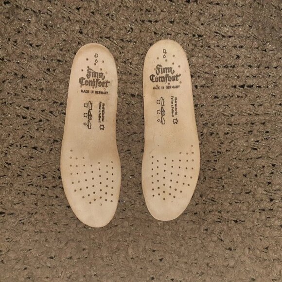 FINN COMFORT-Black Nubuck Loafers-Lace-Up-Wedge Heel-Size 6 UK-8 US-Near Mint - Picture 7 of 8